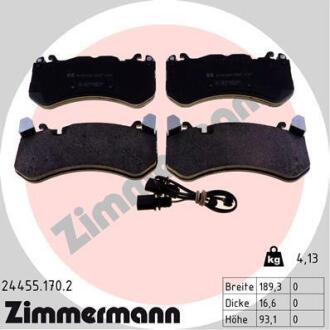 Колодки гальмівні дискові комплект ZIMMERMANN 244551702