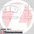 Колодки тормозные дисковые, к-кт ZIMMERMANN 245821851 (фото 1)