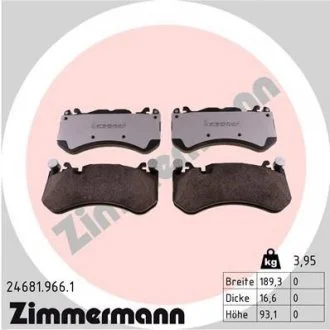 Гальмівні колодки дискові ZIMMERMANN 24681.966.1