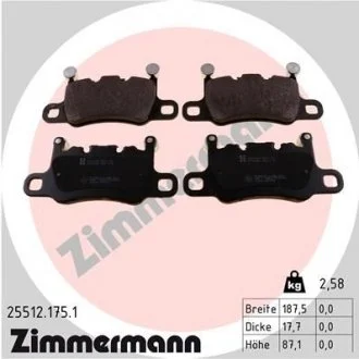 Гальмівні колодки дискові ZIMMERMANN 25512.175.1