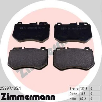 Гальмівні колодки дискові ZIMMERMANN 259971851