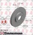 Торзмозной диск двухсторонний на передний мост вентилируемый 9 ZIMMERMANN 280316620 (фото 1)