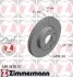 Торзмозной диск двухсторонний на передний мост вентилируемый 5 ZIMMERMANN 400.3678.20 (фото 1)