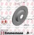 Торзмозной диск двухсторонний на задний мост полный(невентилируемый) 5 ZIMMERMANN 400.5545.20 (фото 1)