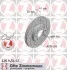 Торзмозной диск двухсторонний на передний мост вентилируемый 7 ZIMMERMANN 430.1454.52 (фото 1)