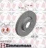 Торзмозной диск двухсторонний на передний мост вентилируемый 8 ZIMMERMANN 440.3133.20 (фото 1)