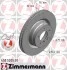 Торзмозной диск двухсторонний на передний мост вентилируемый 5 ZIMMERMANN 450.5205.20 (фото 1)