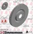 Торзмозной диск двухсторонний на передний мост вентилируемый 6 ZIMMERMANN 460155420 (фото 1)