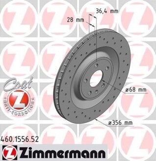 Диск тормозной SPORT Z ZIMMERMANN 460155652