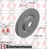 Торзмозной диск двухсторонний на передний мост вентилируемый 7 ZIMMERMANN 530.2464.52 (фото 1)