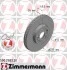 Торзмозной диск двухсторонний на передний мост вентилируемый 5 ZIMMERMANN 590.2583.20 (фото 1)