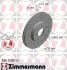 Торзмозной диск двухсторонний на передний мост вентилируемый 5 ZIMMERMANN 590.2589.52 (фото 1)