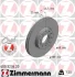 Торзмозной диск двухсторонний на передний мост вентилируемый 10 ZIMMERMANN 600.3236.20 (фото 2)
