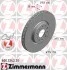 Торзмозной диск двухсторонний на передний мост вентилируемый 10 ZIMMERMANN 600324220 (фото 1)