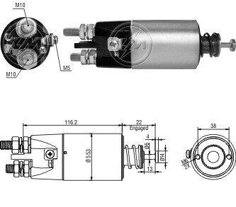 Втягивающее реле 24V ZM ZM3897