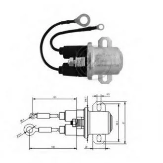 Втягивающее реле стартера 24V ZM ZM409